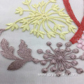Colorful Sunflower Lace Embroidered Mesh Fabric